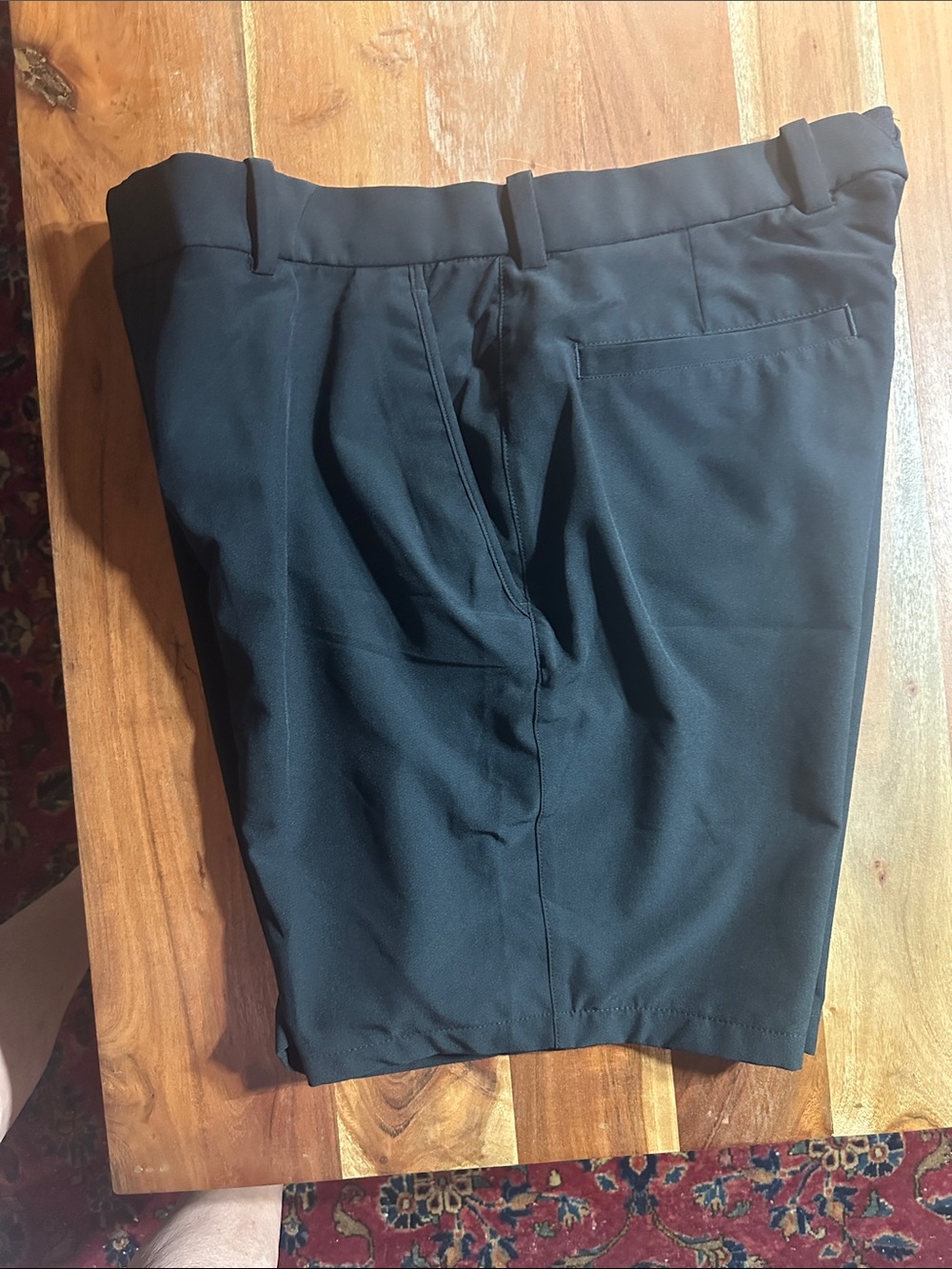 Nike Men's Black Flat Front Performance Golf Shorts